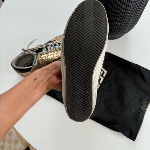 AUTHENTIC gold & black glitter golden goose - Picture 6 of 8